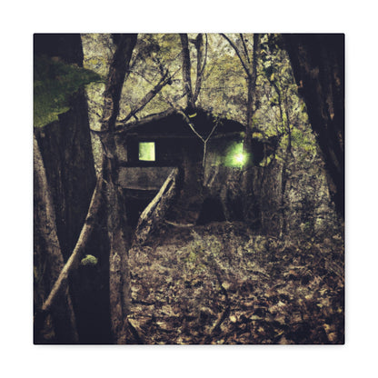 "Verfluchte Hütte im Wald" - The Alien Canva