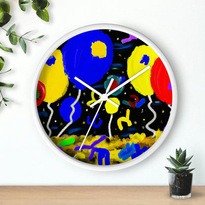 "A Starry Night Rainbow" - El reloj de pared alienígena