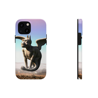 "Alone on the Hilltop: The Tale of a Solitary Gargoyle" - The Alien Tough Phone Cases