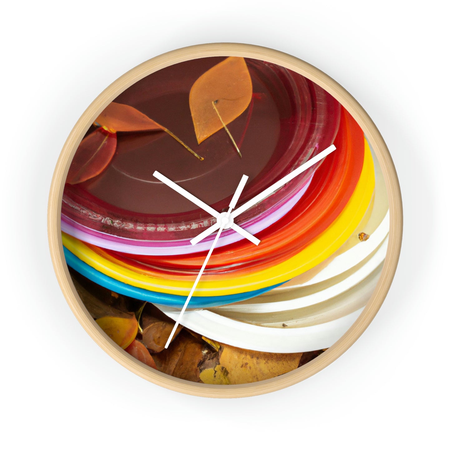 "Autumn Splendor Plates" - The Alien Wall Clock