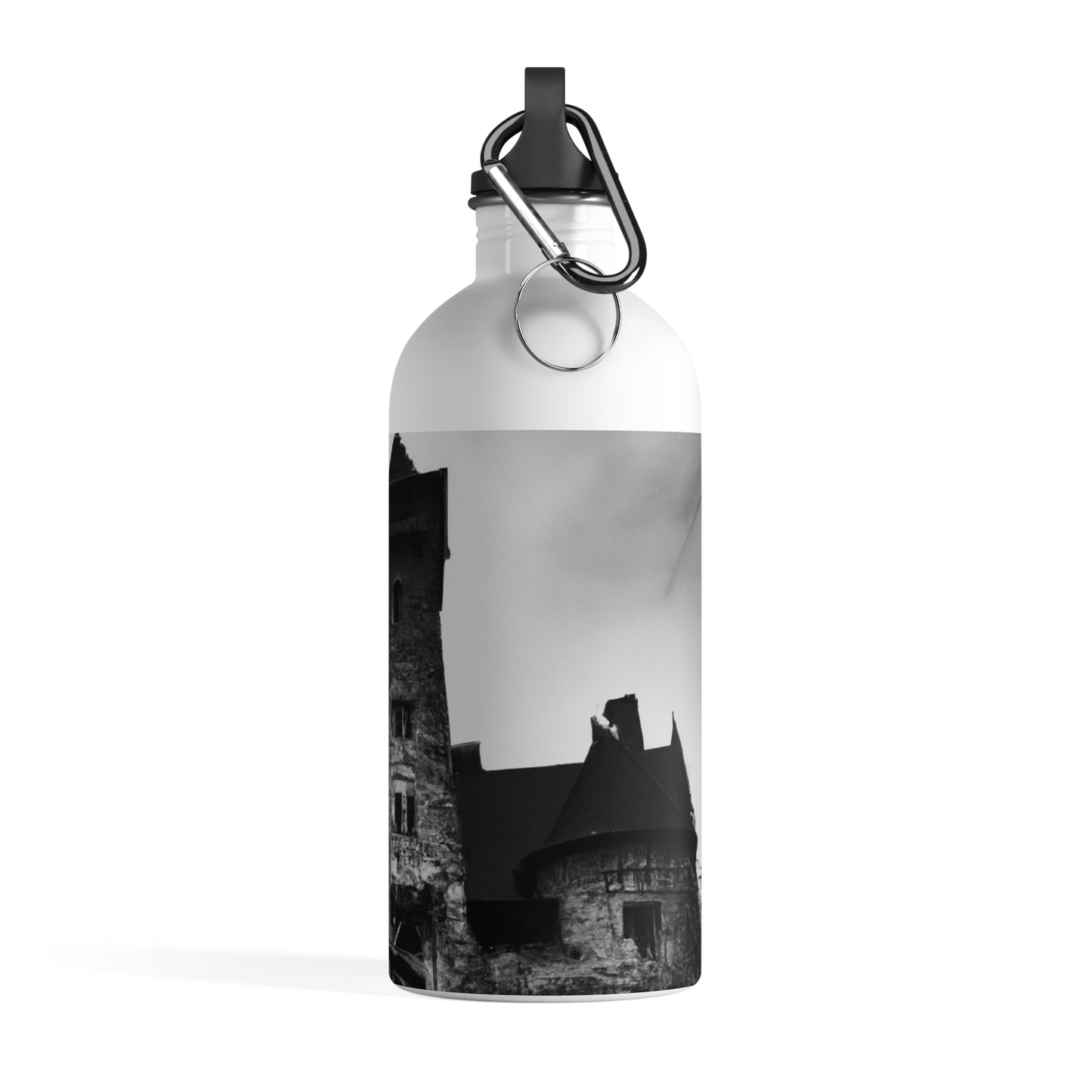 "Castle of Mystifying Secrets: A Haunted Adventure" - The Alien Stainless Steel Water Bottle