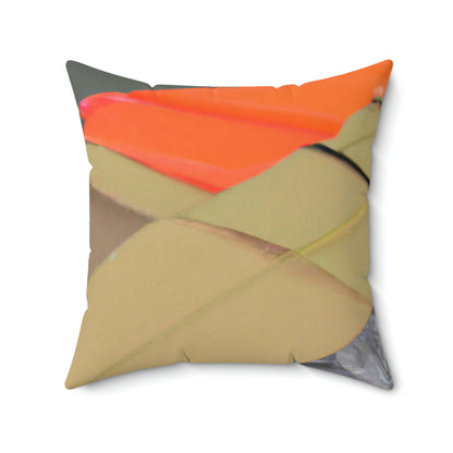 "Building a Better Flyer: Crafting a Recycled Flying Machine" - The Alien Square Pillow