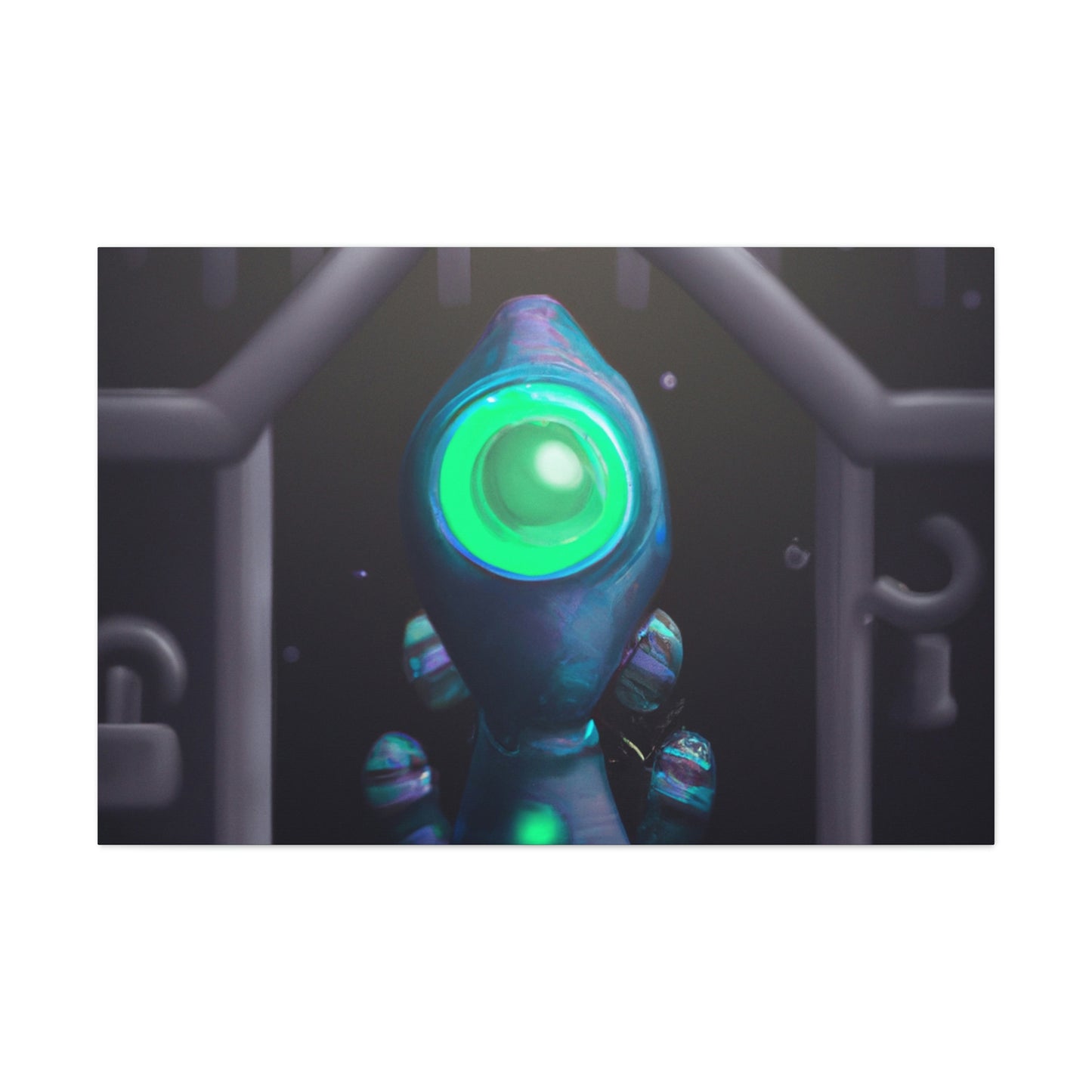 "The Secret Portal Guardian" - The Alien Canva