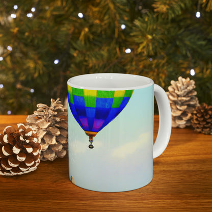 "Finding Stillness in the Sky" - The Alien Ceramic Mug 11 oz