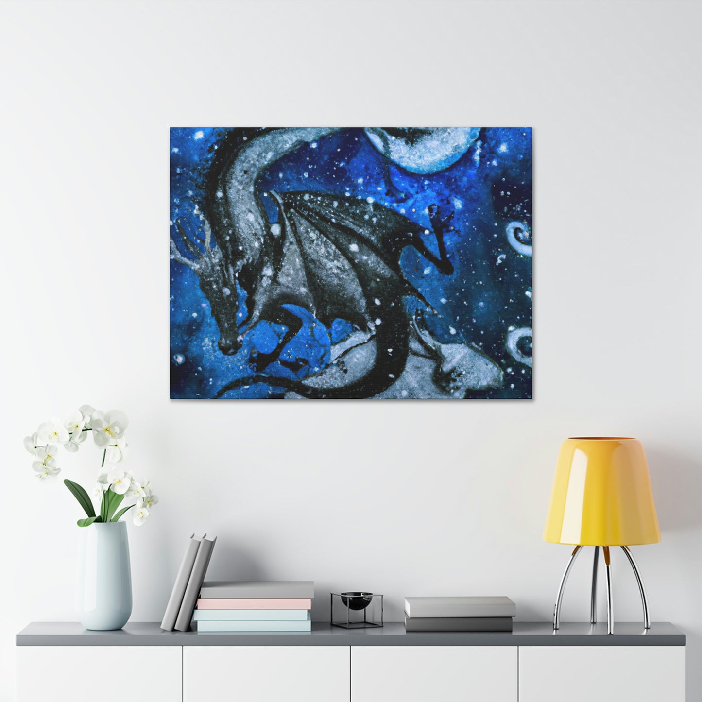 "Frosted Moonlight Dragon" - The Alien Canva