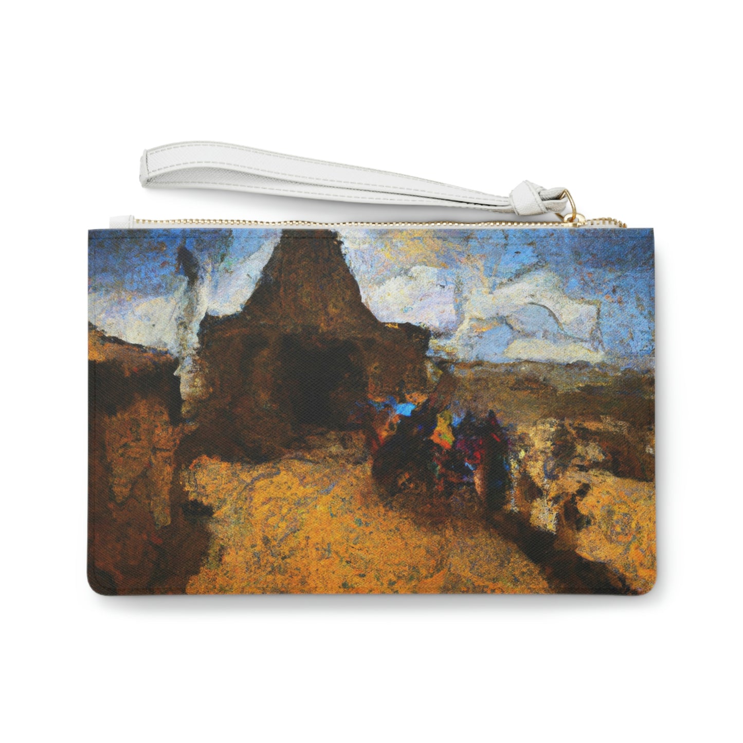 "Dusty Pilgrims at the Forgotten Shrine" - Die Alien Clutch Bag