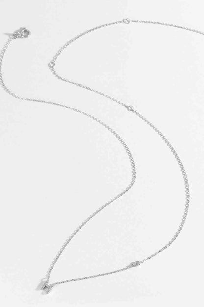 G To K Zircon 925 Sterling Silver Necklace