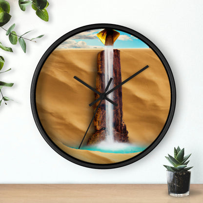 "Lonely Waterfall in a Desolate Desert" - The Alien Wall Clock