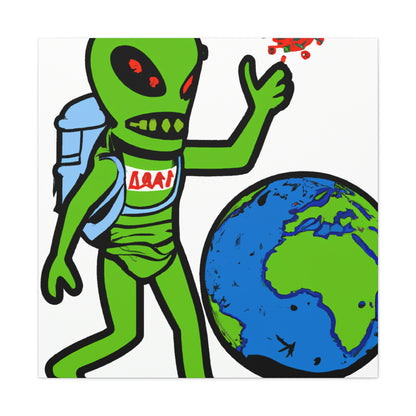 "Armageddon: Alien Exterminators vs. Earth's Doom" - The Alien Canva