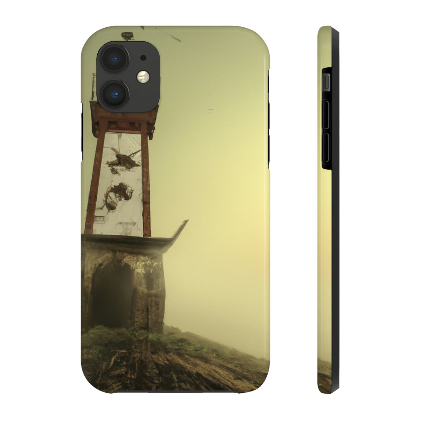 "Gespenstisches Leuchtfeuer im Nebel" - Die Alien Tough Phone Cases