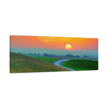 Vibrant Sunrise Painter - Canvas