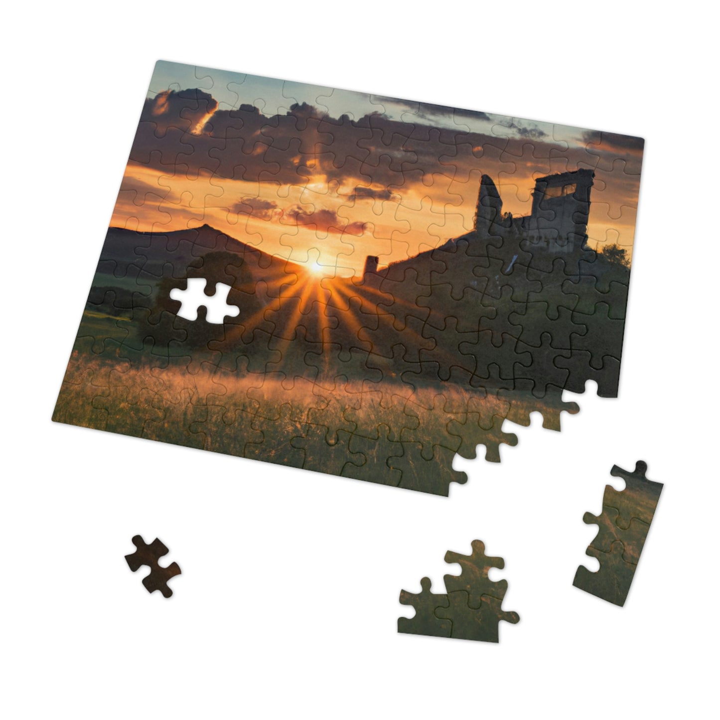 "Enchanted Evening at an Abandoned Castle" - The Alien Jigsaw Puzzle