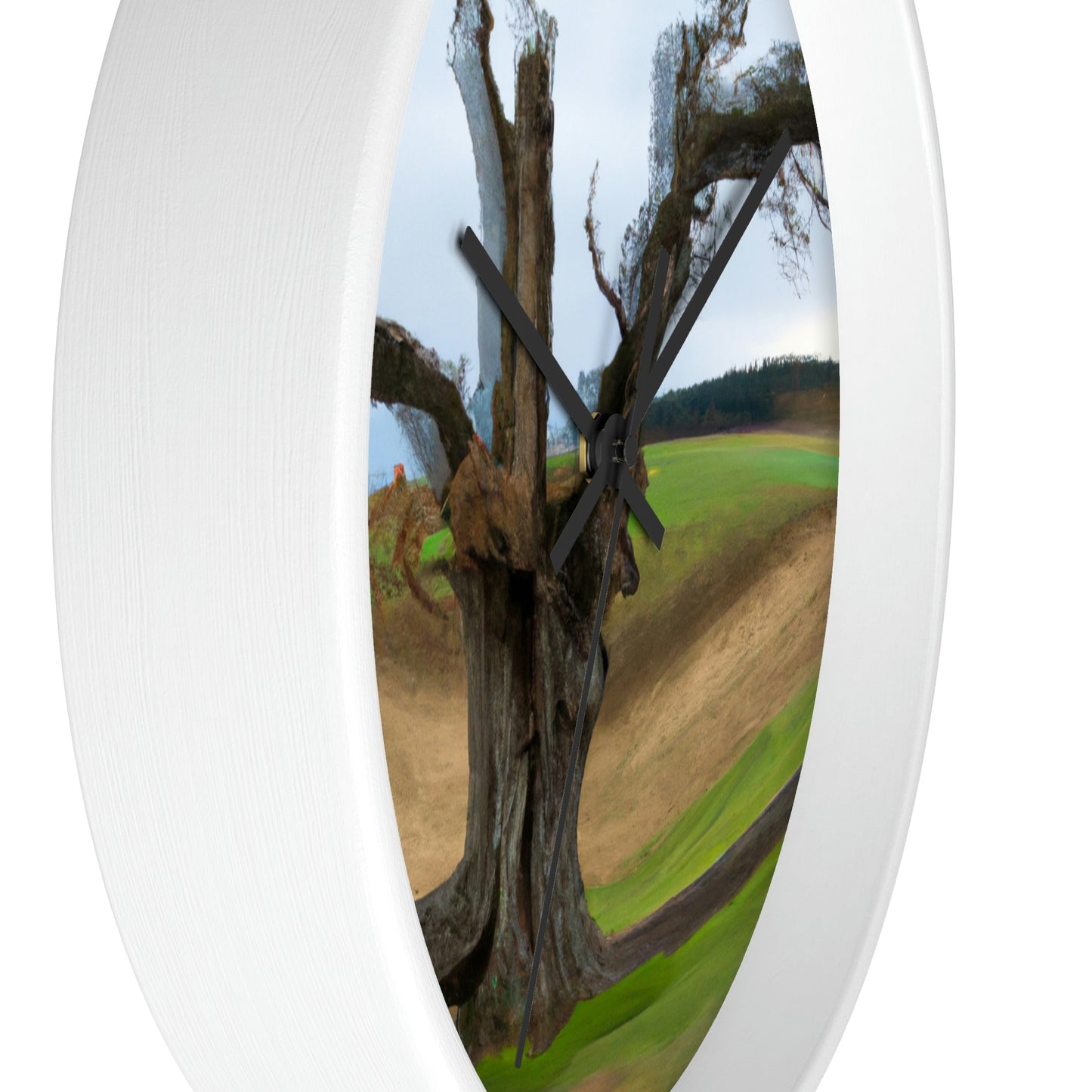 "A Shadow in the Meadow: The Last Standing Tree" - The Alien Wall Clock