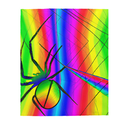 "A Spinnerette's Prismatic Web" - La manta de felpa Alien Velveteen