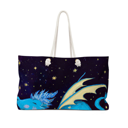 "Drifting Among the Stars: The Story of a Baby Dragon" - Die Alien Weekender Bag #nft