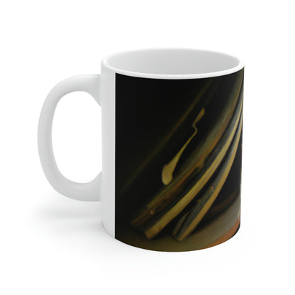 "The Lost Tales of Forgotten Library Shelves" - The Alien Ceramic Mug 11 oz