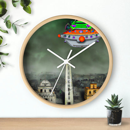 "Conundrum in the Ruins" - The Alien Wall Clock