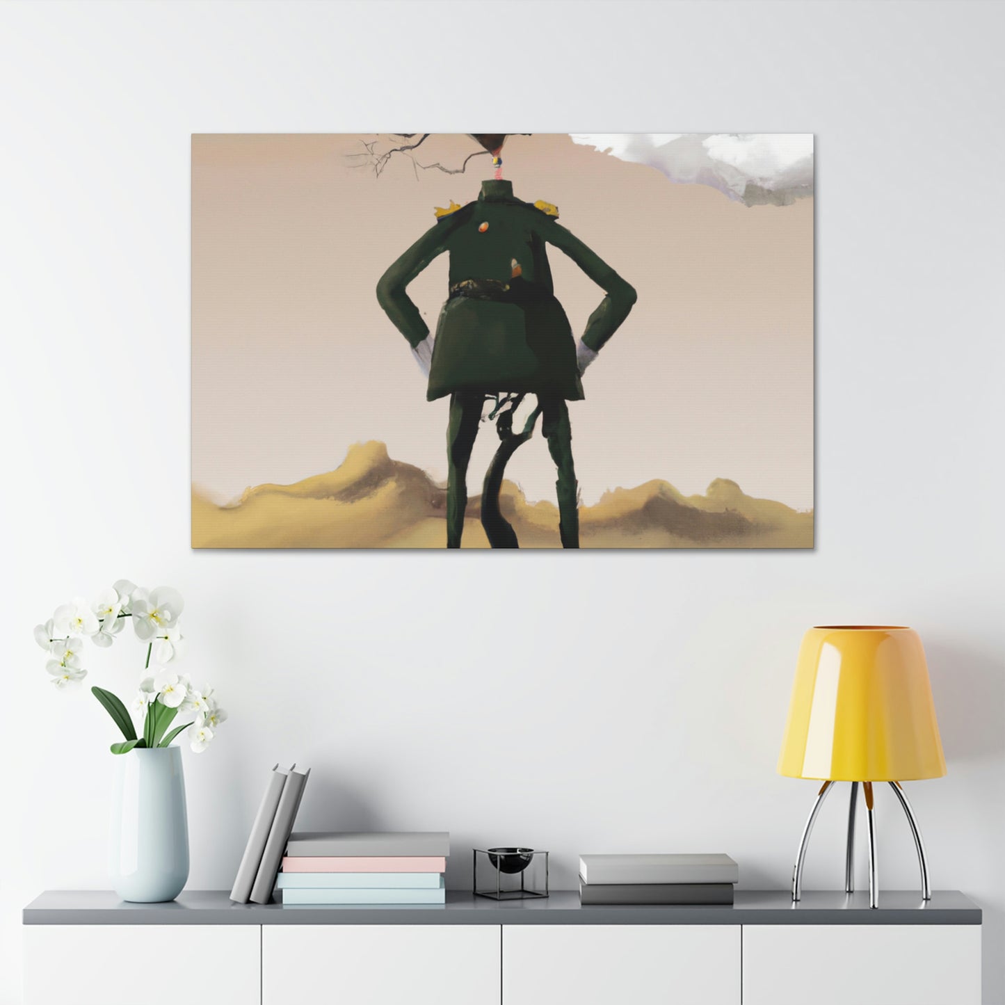 "Courage Against Despair: A Soldier's Triumph" - The Alien Canva