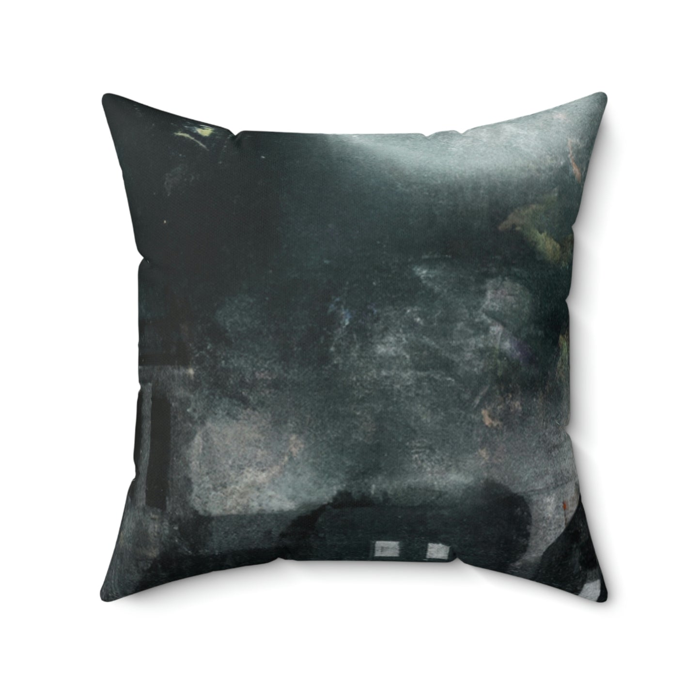 "Luminous Nocturne: A City Lit By Moonlight" - The Alien Square Pillow