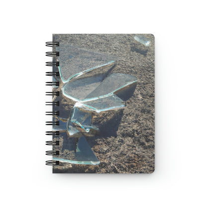 "Glimmer of Broken Glass" - Das Alien-Notizbuch mit Spiralbindung