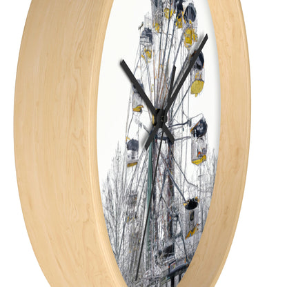 "Lonely Wheel in a Winter Wonderland" - El reloj de pared alienígena