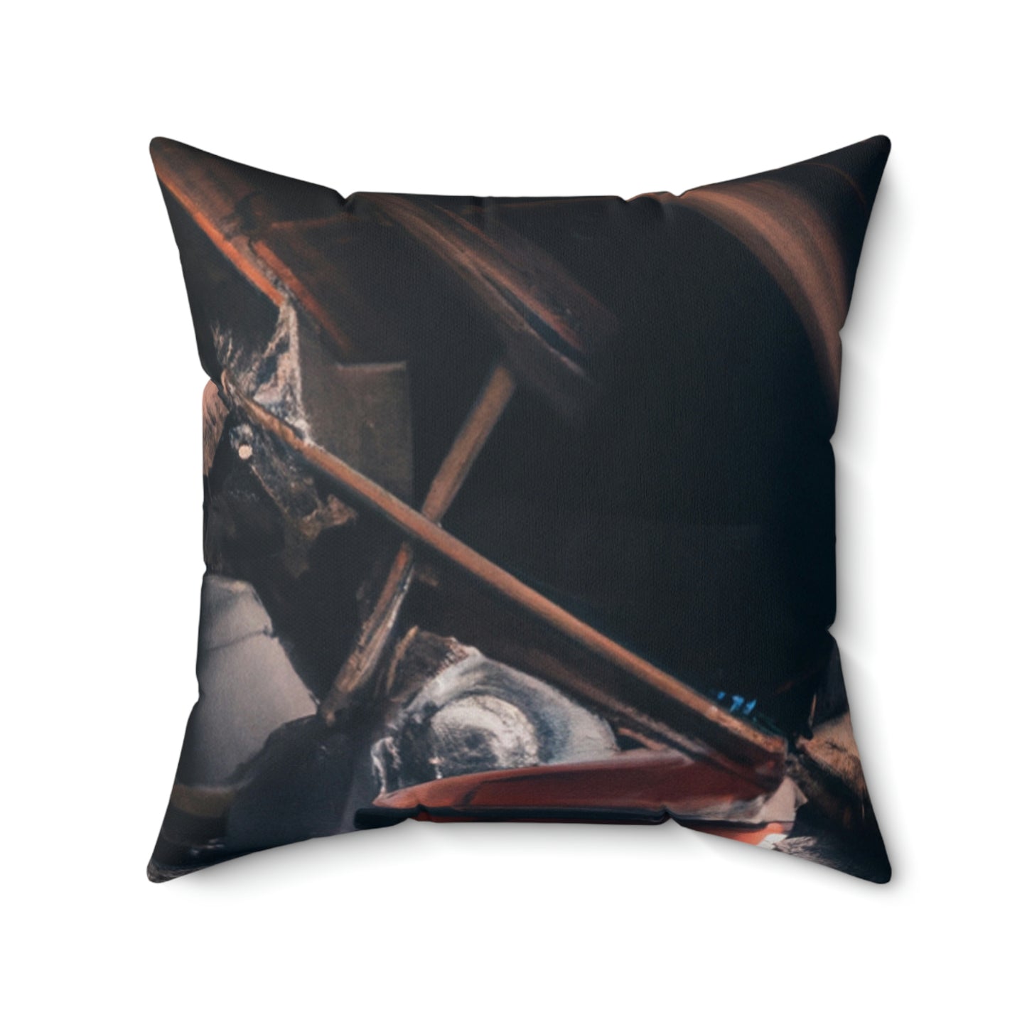 "Dusty Hopes in an Abandoned Attic" - The Alien Square Pillow