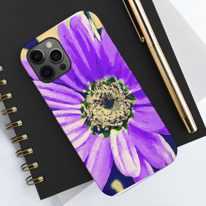 Lila Blütenblätter knallen: Kreieren Sie eine auffällige Gänseblümchen-Rosen-Fusion – The Alien Tough Phone Cases