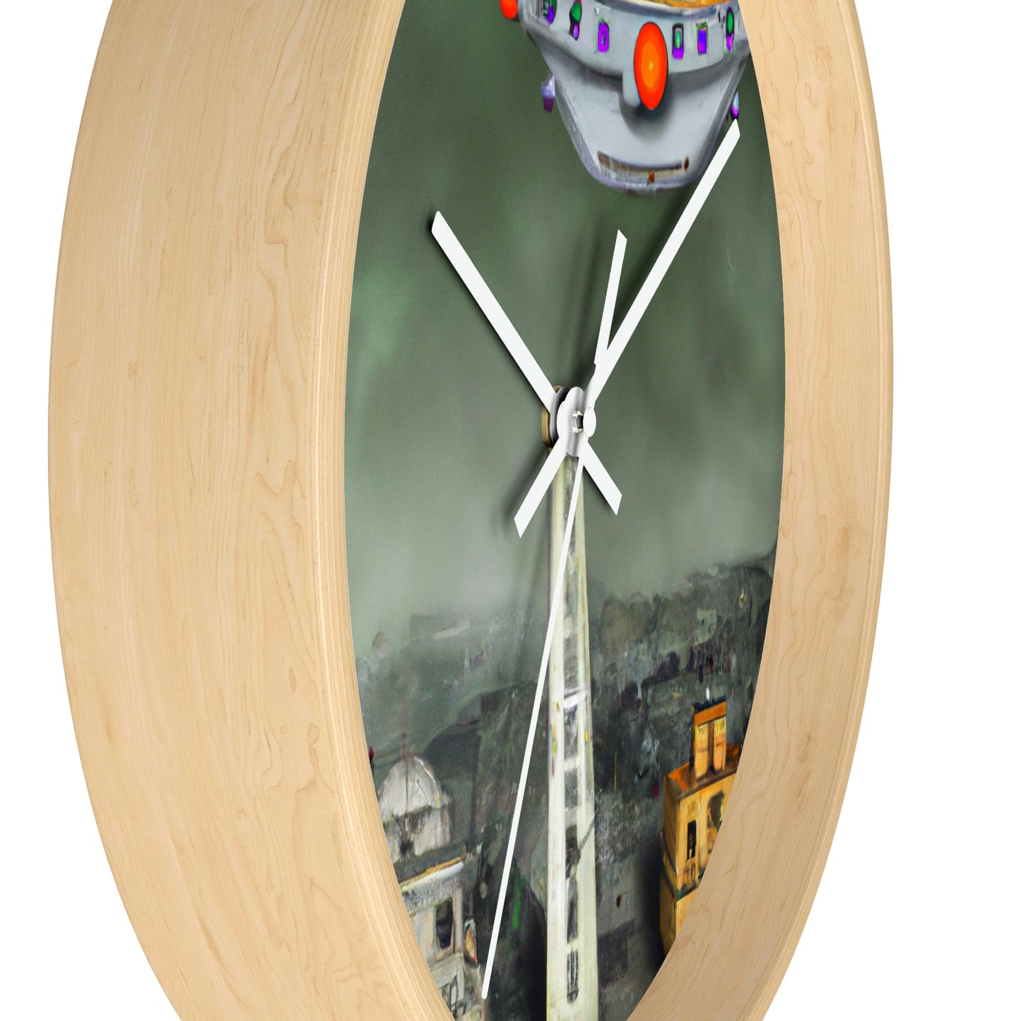 "Conundrum in the Ruins" - The Alien Wall Clock