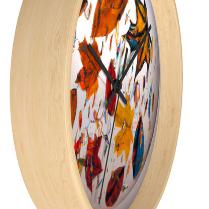 "Autumn in a Glass Globe" - The Alien Wall Clock