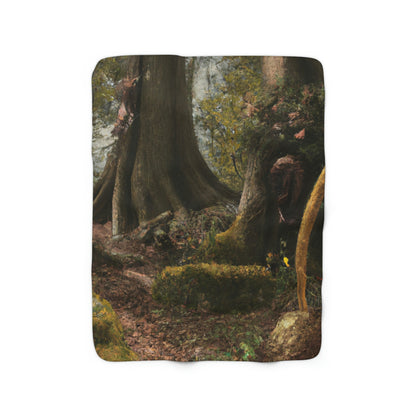 The Lost Secrets of the Forgotten Forest - The Alien Sherpa Fleece Blanket