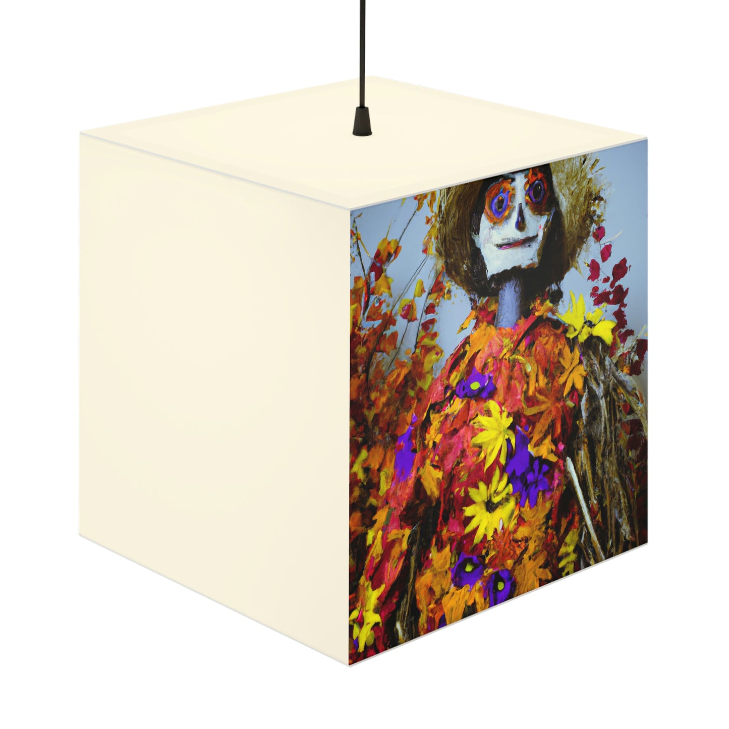 "Autumn Scarecrow Blues" - The Alien Light Cube Lamp