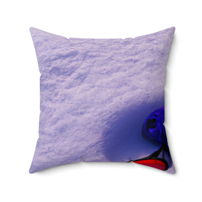 "Buried in the Snow: A Vivid Memory" - The Alien Square Pillow