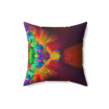 "Infinite Kaleidoscope" - The Alien Square Pillow