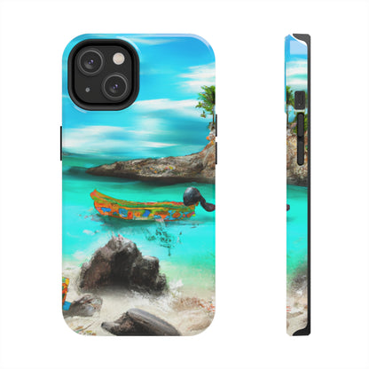 "Caribbean Fiesta on the Beach - A Digital Exploration of Mexican Culture" - The Alien Tough Phone Cases