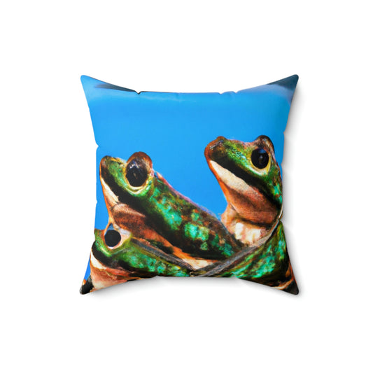 "A Frog Chorus in the Thunderstorm" - The Alien Square Pillow