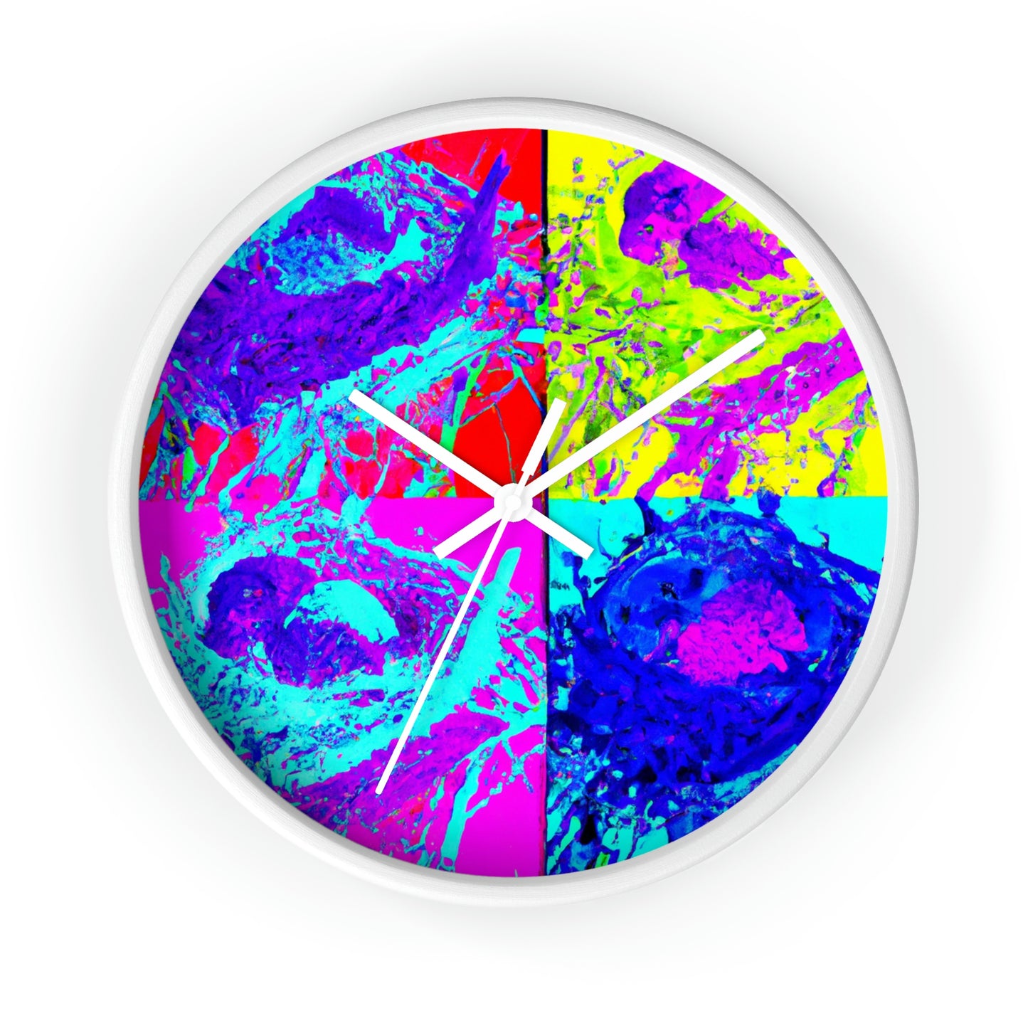 "A Rainbow of Feathered Friends" - The Alien Wall Clock