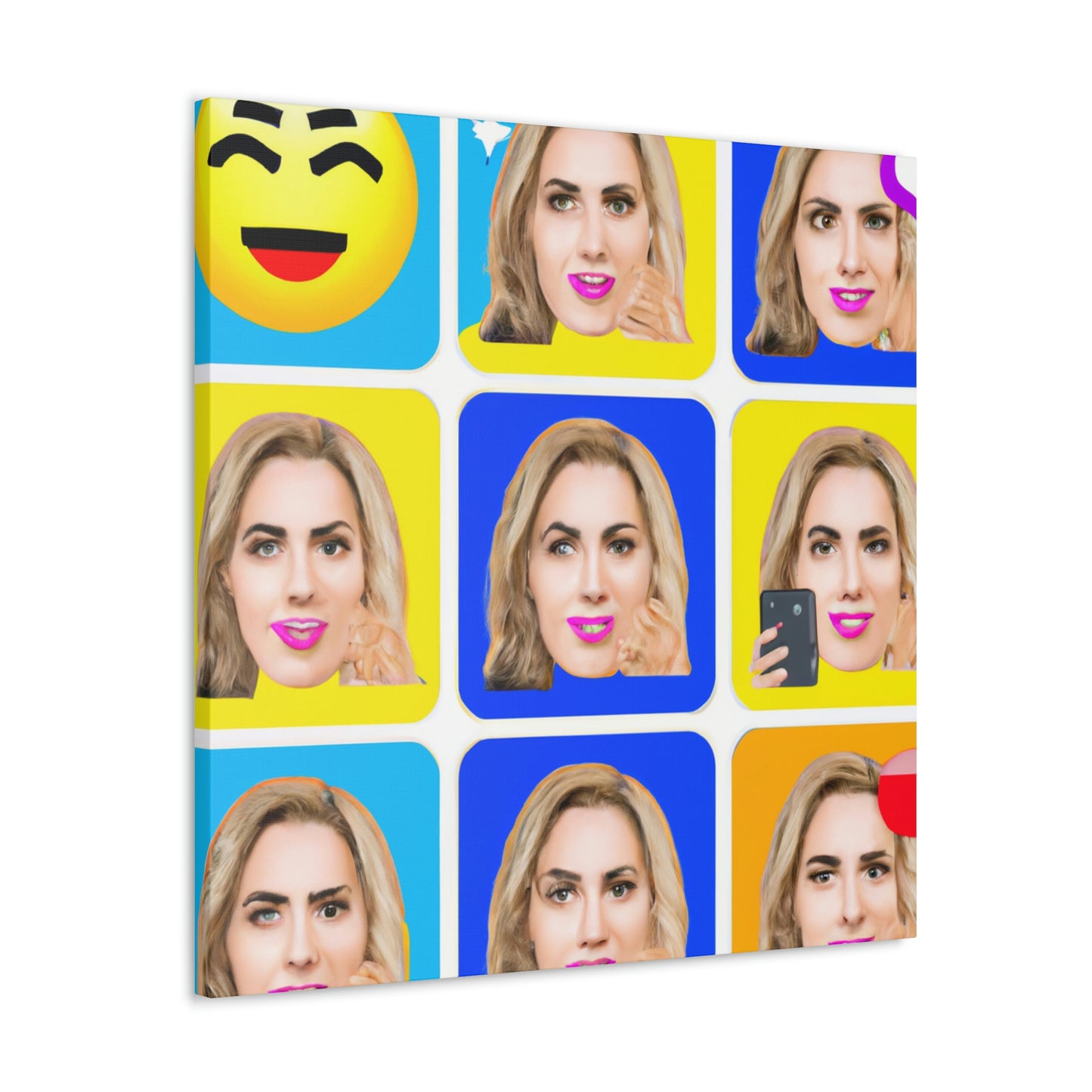 "Emoji-zing a una celebridad: un retrato de arte pop" - The Alien Canva