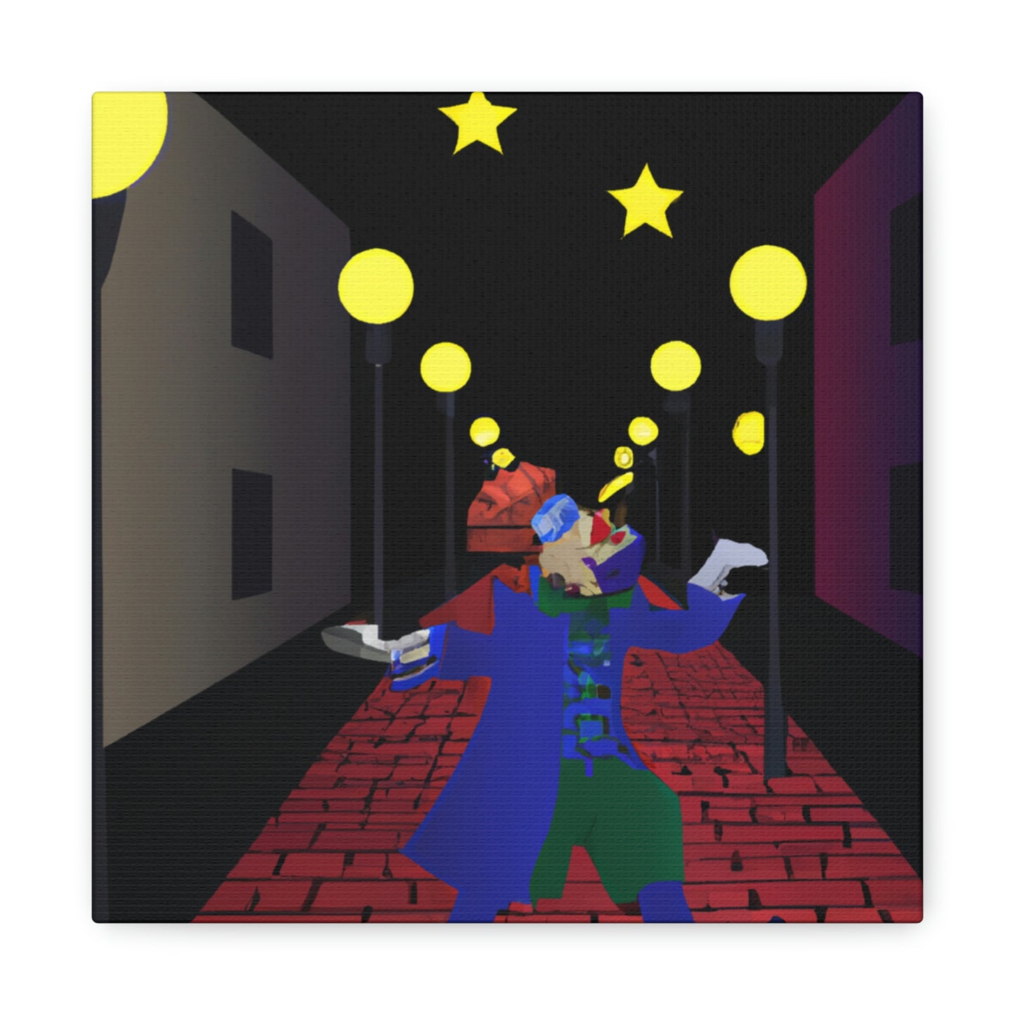 "Alley Star Jongleur" - Die Alien-Canva