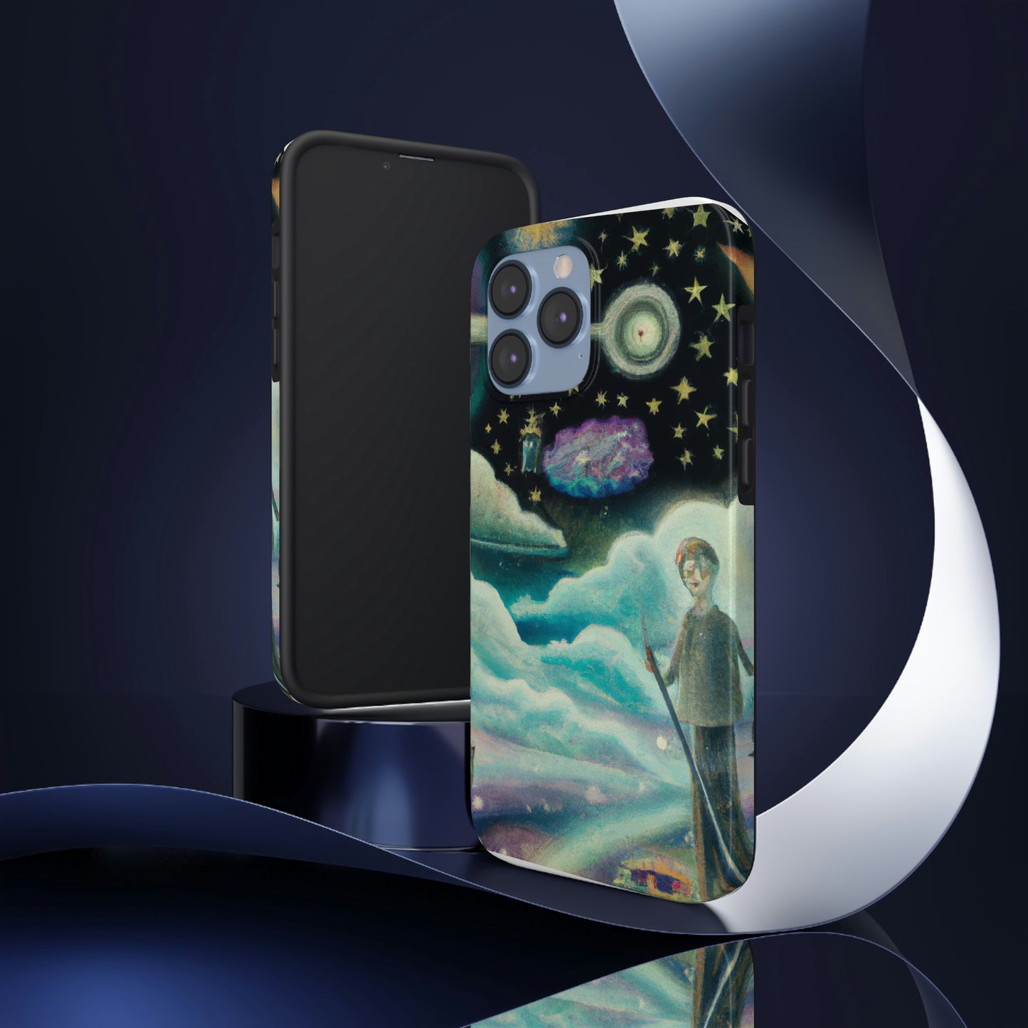 "Ein Meer aus Diamanten in der Nacht" - Die Alien Tough Phone Cases