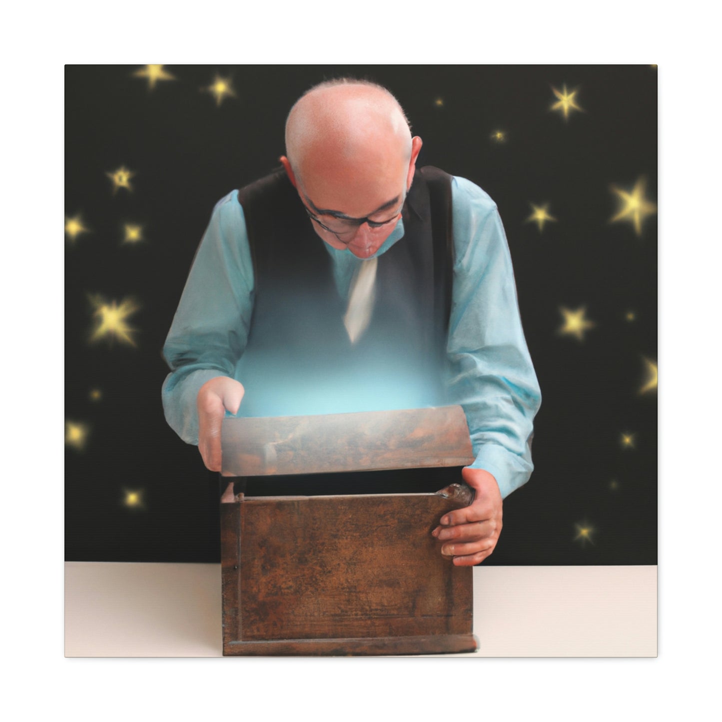 The Magic Box of the Elderly Man - The Alien Canva