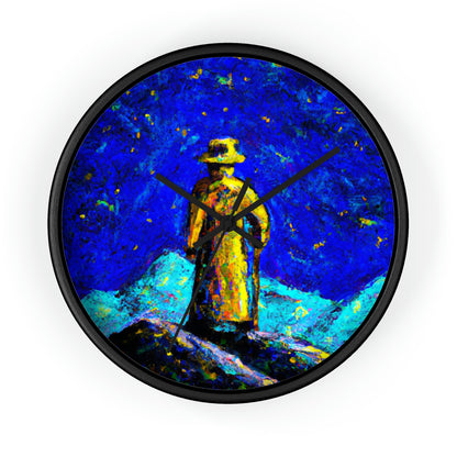 "Lone Mage on the Frozen Summit" - El reloj de pared alienígena