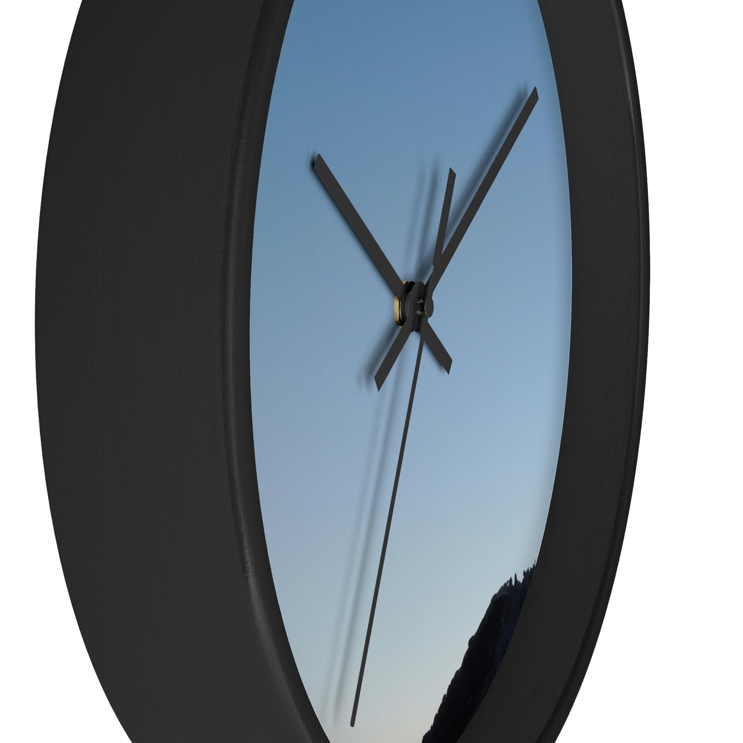 The Crescent Moon in Winter's Shadow - The Alien Wall Clock