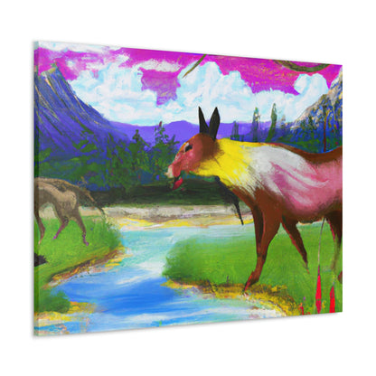 "Celebrating My Heritage: Painting Our Animals in Their Landscape" - Canvas