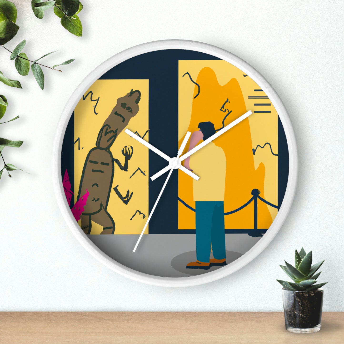 "Escape from the Museum Monster" - The Alien Wall Clock