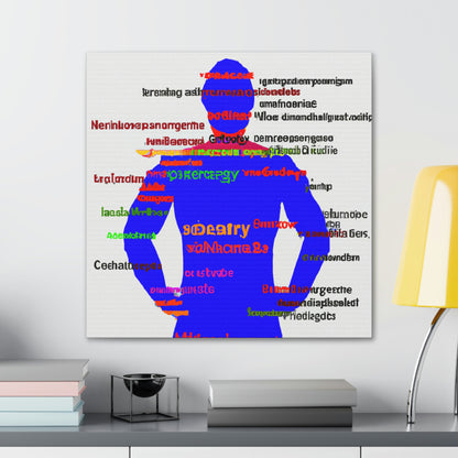 "The Superheroic Word Art Portrait" - The Alien Canva