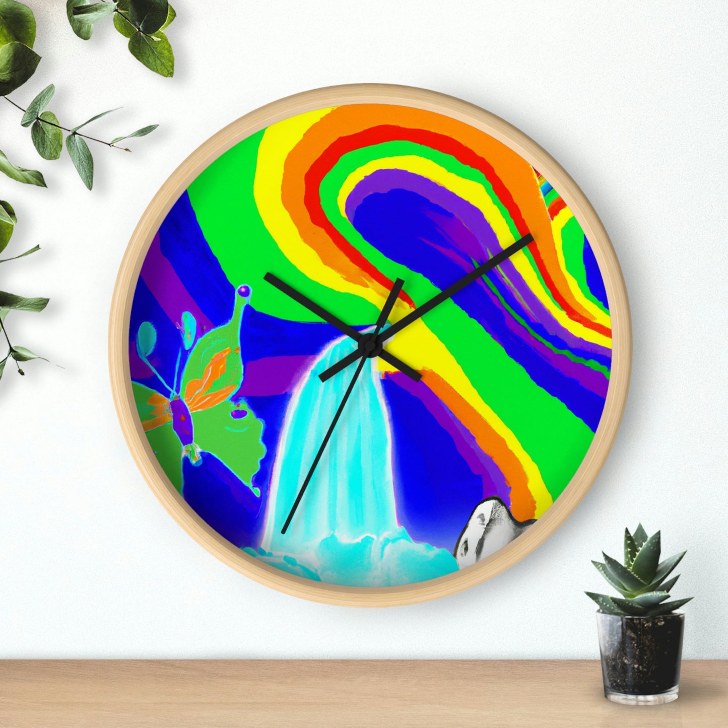 "Dancing Amongst the Splendor" - The Alien Wall Clock