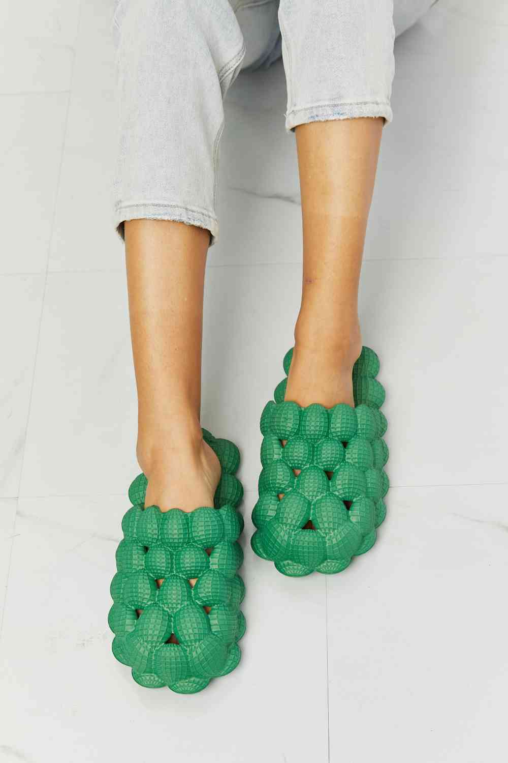 NOOK JOI Chanclas Laid Back Bubble en verde