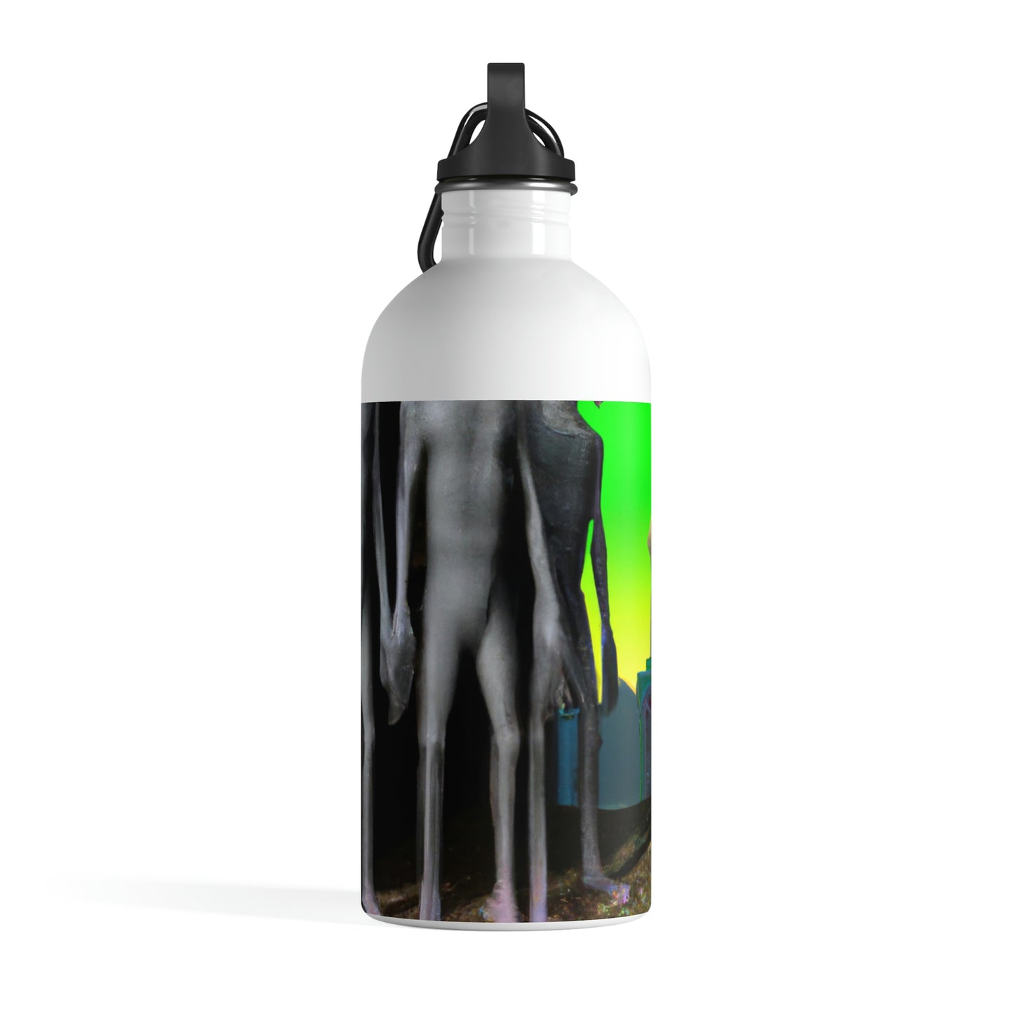 "Intergalactic Wanderings: Exploring the Storied Ruins of a Long-Forgotten Castle" - The Alien Stainless Steel Water Bottle