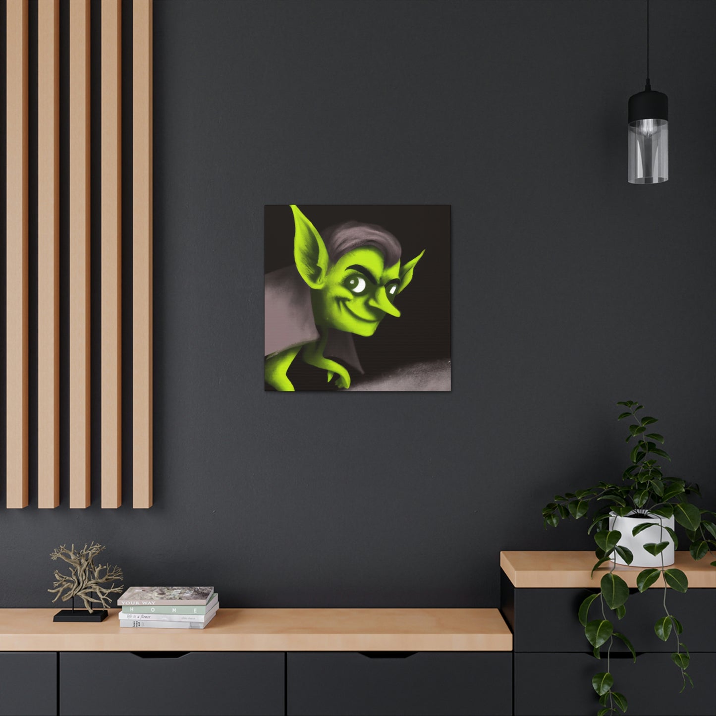 "The Mysterious Goblin in the Shadows" - The Alien Canva