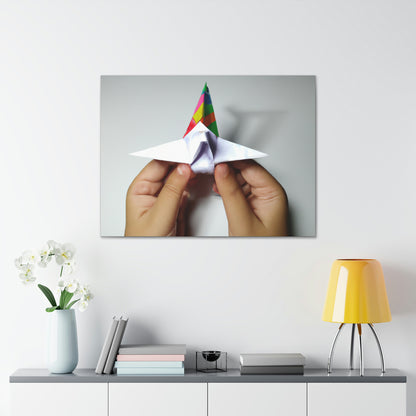 "Creaciones encubiertas: elaborando un mensaje secreto con origami" - The Alien Canva